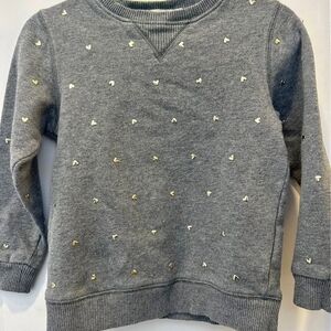 Stella McCartney Kids Charcoal Sweater with Metallic Accents